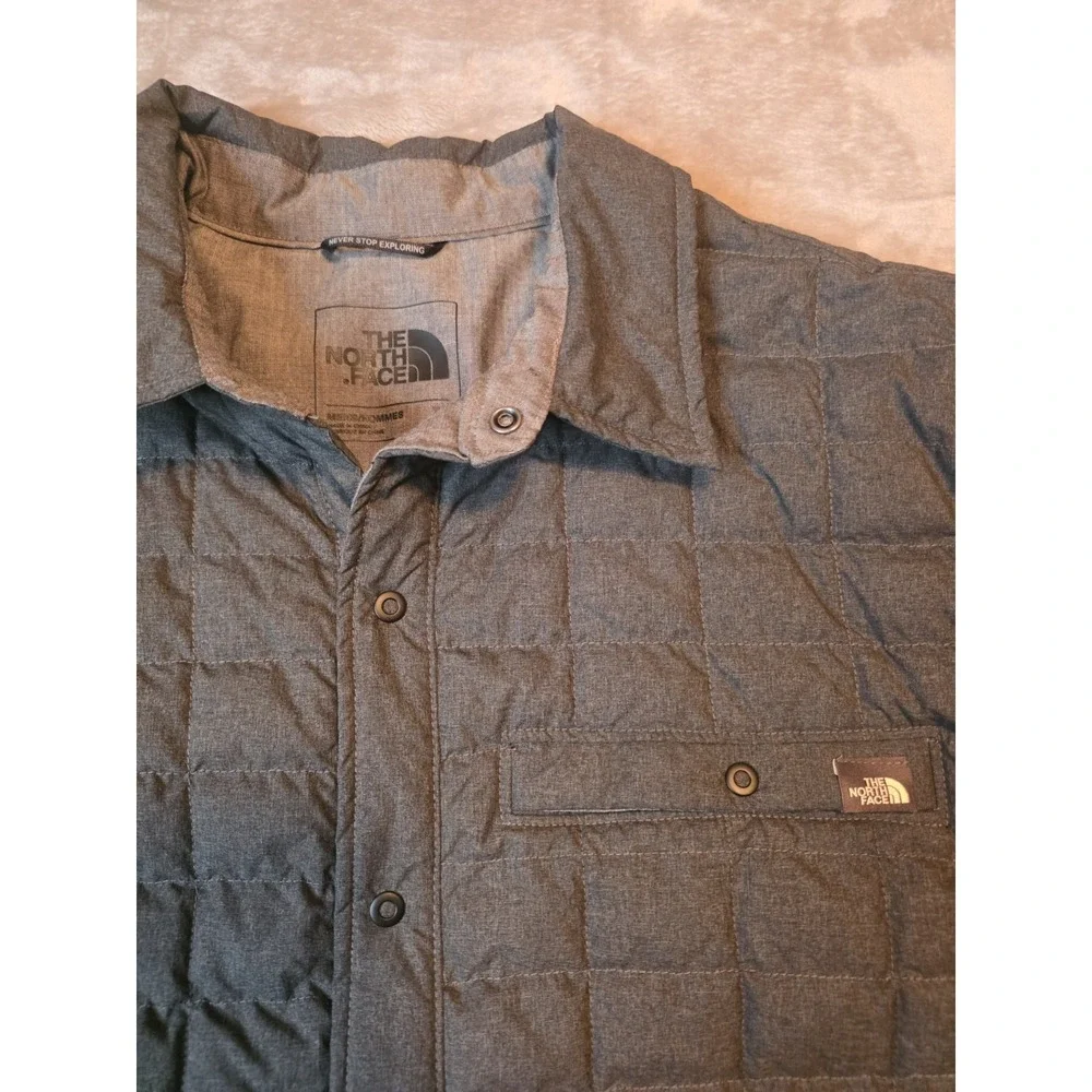 The North Face Men's Jacket Xl Gray ThermoBall Insulated Shirt Primaloft